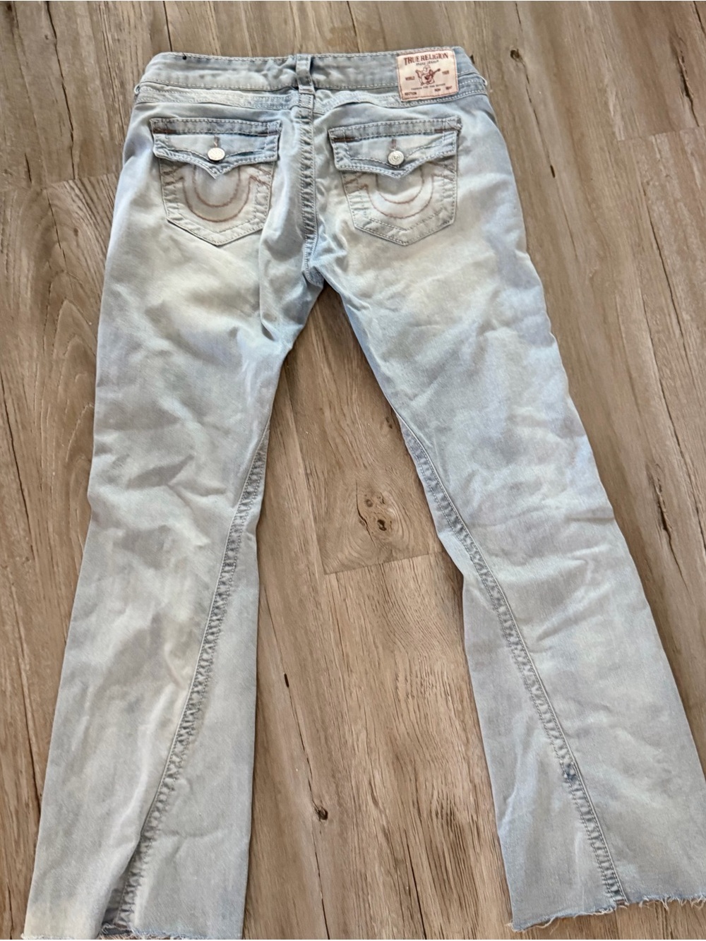 True Religion Light Blue Flared Jeans